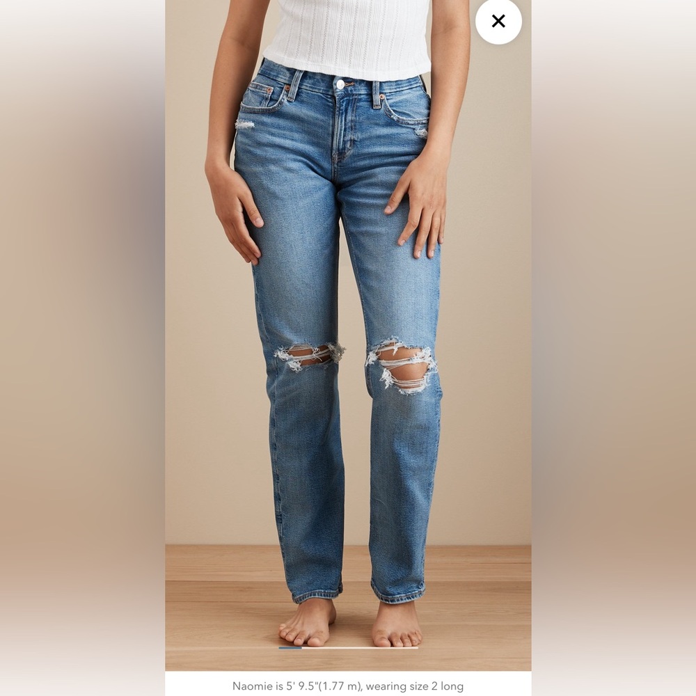 American Eagle Curvy Straight Jeans